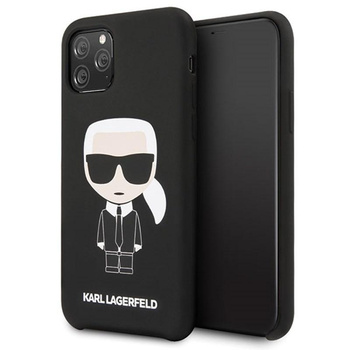 Karl Lagerfeld Fullbody szilikon ikonikus - iPhone 11 Pro tok (fekete)