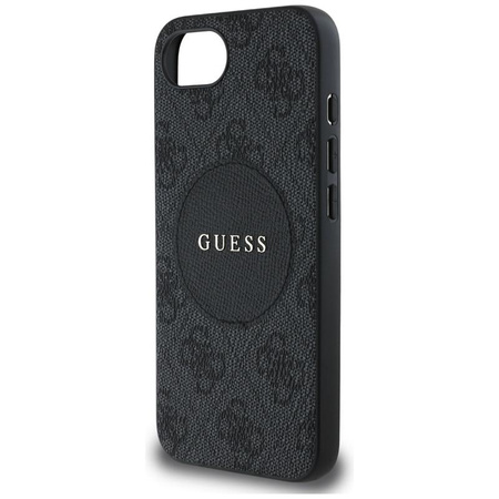 Guess 4G Circle Classic Logo MagSafe - Case for iPhone 16e (black)