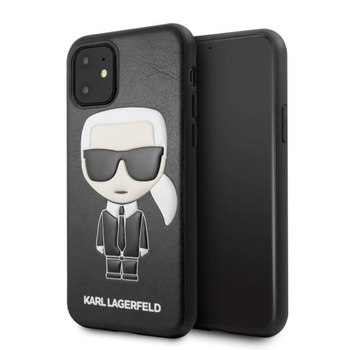 Karl Lagerfeld Iconic Karl dombornyomott Fullbody - iPhone 11 tok (fekete)