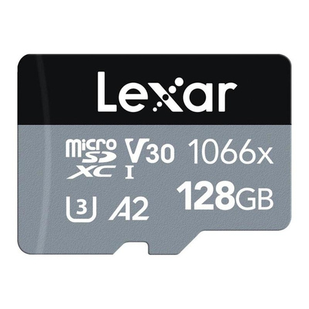 Lexar Micro SDXC - 128 GB A2 UHS-1 V30 carte mémoire 120/160 MB/s avec adaptateur