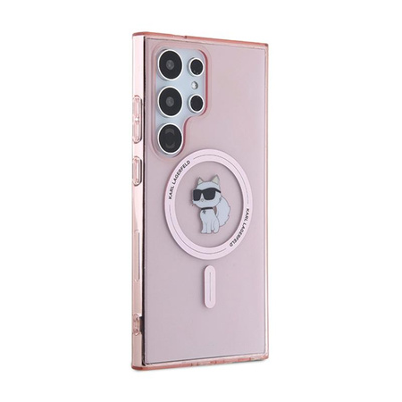 Karl Lagerfeld IML Choupette MagSafe - Hülle für Samsung Galaxy S24 Ultra (Rosa)
