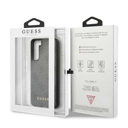 Guess 4G Metall Logo - Samsung Galaxy S21+ Gehäuse (grau)