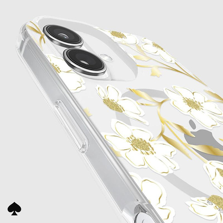 Kate Spade New York Protective Gems MagSafe - étui pour iPhone 16 (Sunshine Floral)