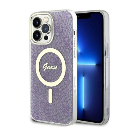 Guess 4G MagSafe - Schutzhülle für iPhone 14 Pro Max (Violett)