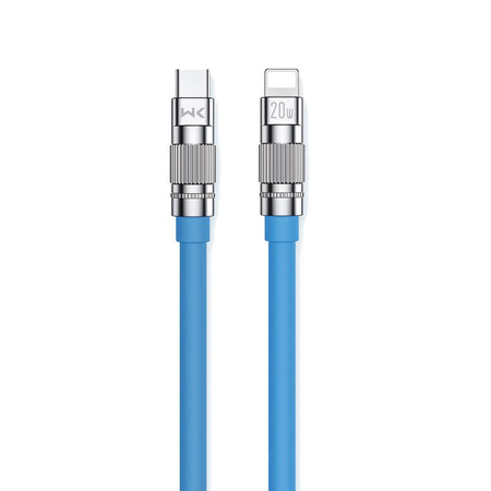 WEKOME WDC-187 Wingle sorozat - USB-C Lightning gyors töltő PD 20W csatlakozó kábel 1.2m (kék)