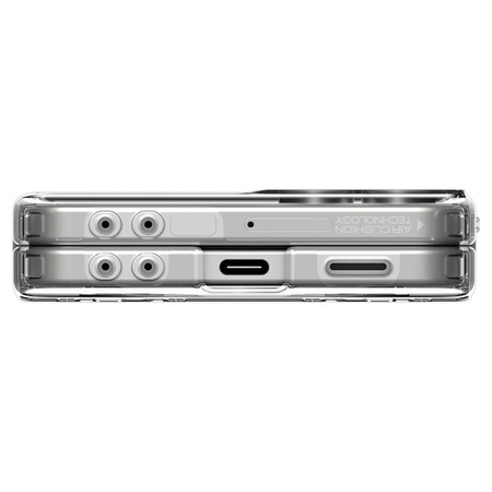 Spigen Ultra Hybrid Pro Mag MagSafe – Pouzdro pro Samsung Galaxy Z Flip 7 (Čiré/Bílé)