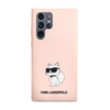 Karl Lagerfeld Silicone Choupette - Case for Samsung Galaxy S24 Ultra (Pink)