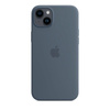 Apple Silikonhülle - Silikonhülle mit MagSafe für iPhone 14 Plus (Storm Blue)