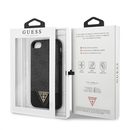 Guess 4G Triangle Kollektion - iPhone SE / 8 / 7 Tasche (grau)