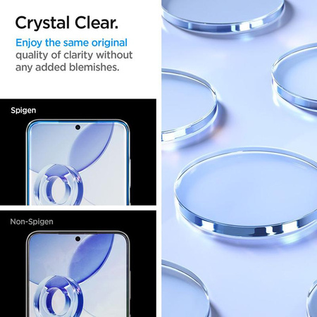 Spigen GLAS.TR EZ FIT 2-Pack - Tempered glass for Samsung Galaxy S25 / S24 (2 pieces)