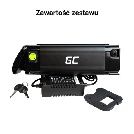 Green Cell - GC Silverfish batterie pour E-Bike avec chargeur 36V 10.4Ah 374Wh Li-Ion XLR 3 PIN