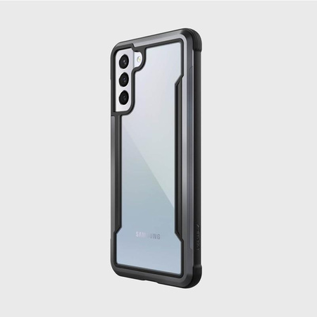 X-Doria Raptic Shield - Samsung Galaxy S21+ Aluminiumgehäuse (antimikrobieller Schutz) (Schwarz)