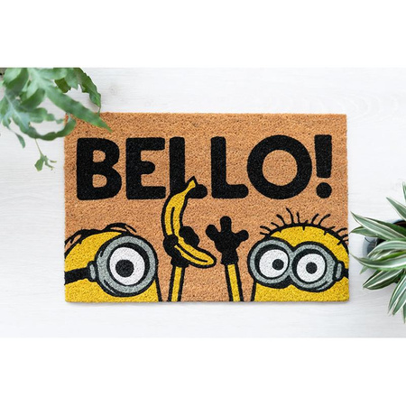 WYCIERACZKA POD DRZWI WEWNĘTRZNA, Kokosowa, Minionki, Dywanik do Butów 40x60