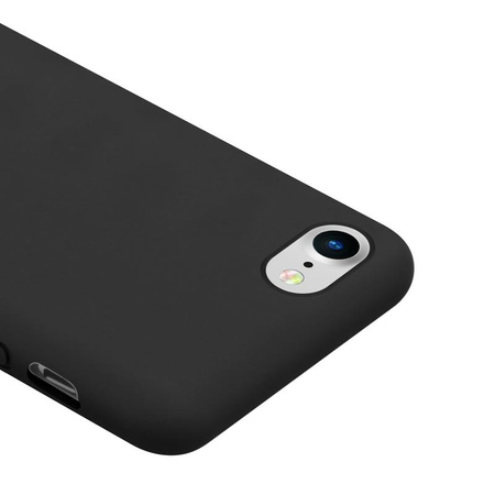 Crong Color Cover - Hülle iPhone SE (2022/2020) / 8 / 7 (schwarz)