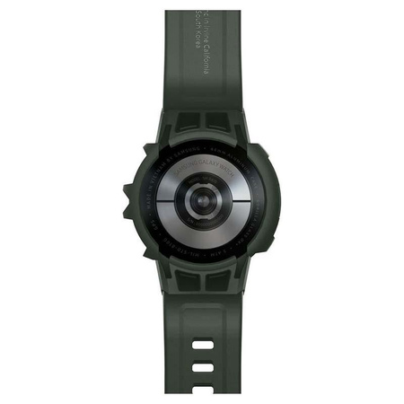 Spigen Rugged Armor Pro - Pasek + etui do Samsung Galaxy Watch 4 / 5 44 mm (Zielony/Czarny)