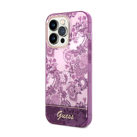 Guess Porcelain Collection - iPhone 14 Pro Case (fuchsia)