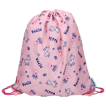 Peppa Pig - Schuhsack, Gymnastik (44 x 37 cm) Peppa Pig & Unicorn