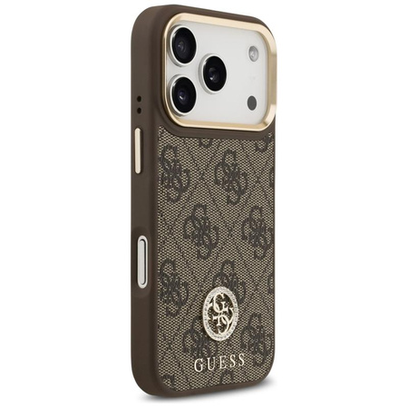 Guess 4G Strass Logo MagSafe - Case iPhone 17 Pro (Brown)