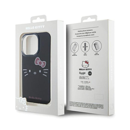 Hello Kitty IML Kitty Face - Hülle für iPhone 15 Pro Max (schwarz)