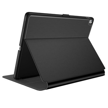 Speck Balance Folio - Hülle für iPad Air / Pro 10.5" mit Magnet und Standfuß (Schwarz/Schiefergrau)