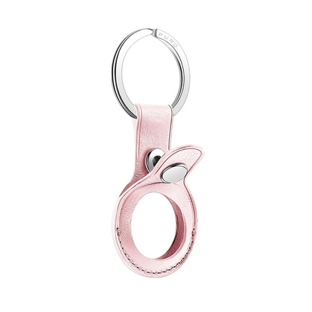 Puro SKY Case - Porte-clés Apple AirTag en cuir écologique (rose sable)