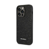 Karl Lagerfeld Glitter Plaque Logo - Coque iPhone 14 Pro Max (noir)