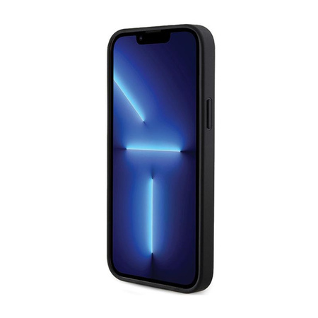 Guess 4G Triangle Metal Logo - Etui für iPhone 13 Pro Max (Schwarz)