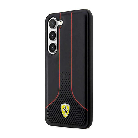 Ferrari Perforált 296P Collection - Samsung Galaxy S23+ tok (fekete)