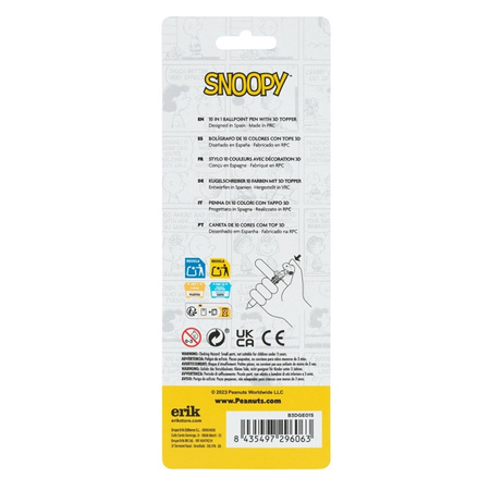Snoopy – 10-Farben-Kugelschreiber mit 3D-Figur aus der Lazy Days Kollektion