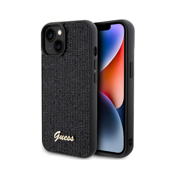 Guess Disco Metal Script - iPhone 15 Case (black)