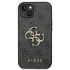 Guess 4G Big Metal Logo - pouzdro pro iPhone 14 Plus (šedé)