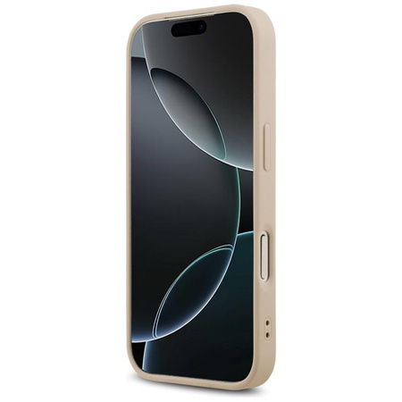 ETUI DO IPHONE 17 PRO do MAGSAFE GUESS SAFFIANO ORYGINALNE RÓŻOWE CASE