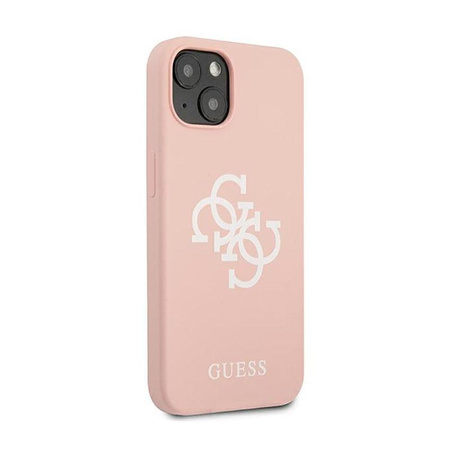 Guess Silikonové pouzdro 4G Big Logo - iPhone 13 mini (růžové)