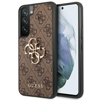 Guess 4G Big Metal Logo - Étui Samsung Galaxy S22 (marron)