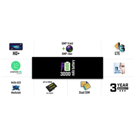 Energizer Ultimate U608S - 2GB RAM 32GB Smartphone 6,08 pouces 4G LTE Dual Sim EU (Noir)