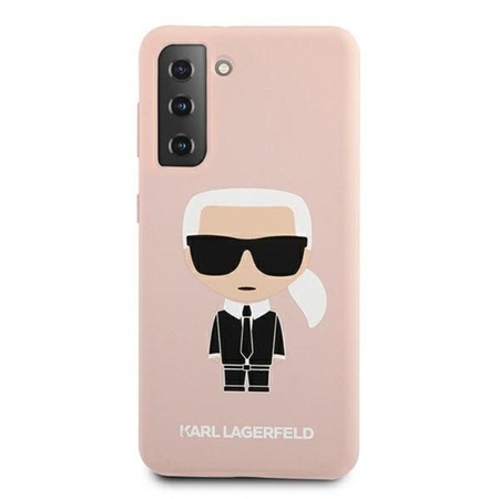 Karl Lagerfeld Fullbody Silicone Iconic - Etui Samsung Galaxy S21 + (Różowy)