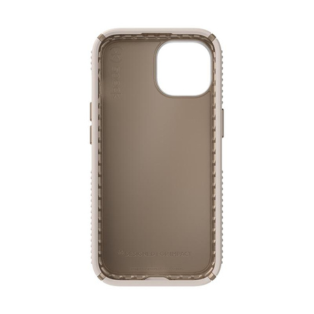 Speck Presidio2 Grip - Coque iPhone 16e / iPhone 15 / iPhone 14 / iPhone 13 (Bleached Bone / Heirloom Gold / Hazel Brown)