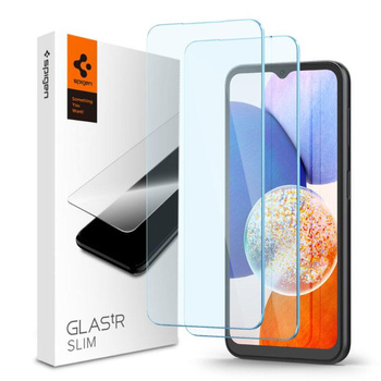 Spigen üveg.TR Slim 2-Pack - Edzett üveg Samsung Galaxy A14 5G készülékhez (2 db)