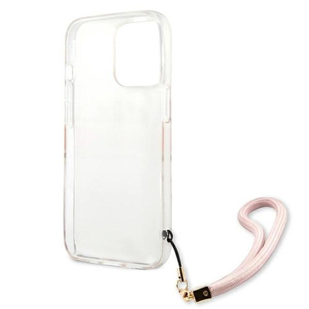 Guess Marble Strap - Coque iPhone 13 Pro Max (rose)