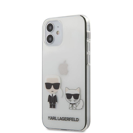 Karl Lagerfeld Ikonik & Choupette - iPhone 12 Mini tok (átlátszó)
