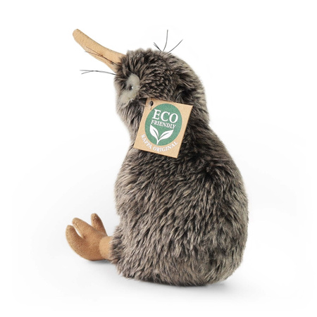 Rappa - Plush realistic Kiwi mascot sitting 15 cm Eco-Friendly