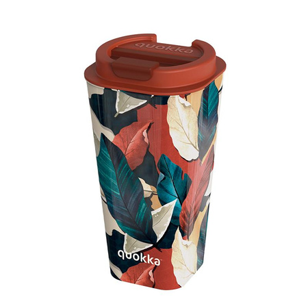 Quokka Vaso Cafe Doble Pared - Doppelwandiger Kunststoffbecher 450 ml (Autumn Fall)