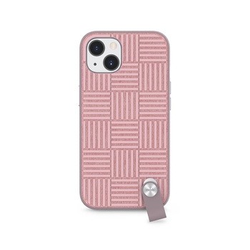 Moshi Altra - Tasche mit abnehmbarem Schlüsselband iPhone 13 (antibakterielles NanoShield™) (Pink)