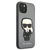 Karl Lagerfeld Saffiano Ikonik Patch - Etui iPhone 13 mini (srebrny)