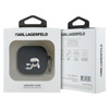 Karl Lagerfeld Silicone Karl & Choupette Head 3D - AirPods 4 Case (black)