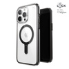 Speck Presidio Perfect-Clear ClickLock & Magsafe - Coque pour iPhone 15 Pro Max (transparent / noir givré / gris ardoise)