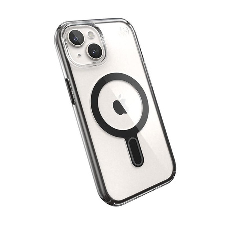 Speck Presidio Perfect-Clear ClickLock & MagSafe - Etui iPhone 16e / iPhone 15 / iPhone 14 / iPhone 13 (Clear / Frosted Black / Slate Grey)