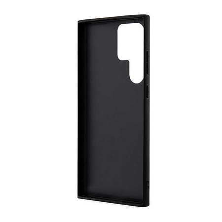 Karl Lagerfeld NFT Saffiano Monogram Ikonik - Étui Samsung Galaxy S23 Ultra (noir)