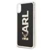 Karl Lagerfeld Logo Karl - Coque pour iPhone Xs Max (or pailleté)