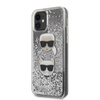 Karl Lagerfeld Liquid Glitter Hearts - pouzdro pro iPhone 11
